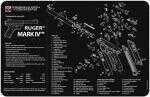 TekMat Ruger® Mark IV Pistol Mat 11"x17" Black Finish 17-Ruger®MK4