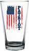 2 Monkey Americana Pint Glass Patriot Flag