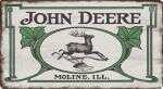 Open Road BRANDS MDF Flat Sign John Deere Vintage Logo