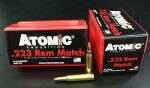 223 Rem 77 Grain Hollow Point Boat Tail 20 Rounds Atomic Ammunition Remington