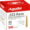 223 Rem 55 Grain FMJ 300 Rounds Aguila Ammunition 223 Remington