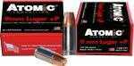 9mm Luger 124 Grain Hollow Point 20 Rounds Atomic Ammunition