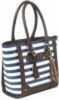 BDOG TOTE PURSE W/HSTR NAVY STRIPE