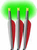 LUMENOK XBOW Arrow 22" Barnett W/Green Crescent End 3Pk