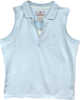 BROWN SPECIAL PURCHASE WOMEN'S Sleeveless Polo Medium Ice Blue