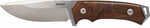 Woox Knife Rock 62 Fixed Blade 4.25" Gray/walnut Plain Handle