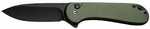 CIVIVI Knife ELEMENTUM II 2.96 " OD Green G10/Black STONEWASH