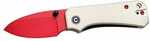 CIVIVI Knife Baby Banter 2.34" Ivory G10/Red Blade Liner Lock