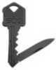 S.O.G SOG-Key-101 Key 1.50" Folding Plain Drop Point Black Hardcased 5Cr13MoV SS Blade/Black Stainless Steel Handle