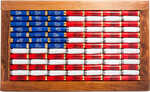 2 Monkey American Flag Made With 12 Ga HULLS