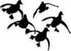 Outdoor DECALS JUKIN DUCKS 6"X6" White