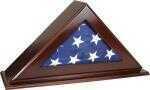 Peace Keeper PFC Patriot Flag Case with Concealment Personal Vault Magnetic Latch Front Panel Wood Mahogany
