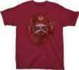 Real Tree YOUTH'S T-Shirt "Badge" Large Cardinal