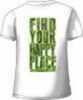 Real Tree WOMEN'S T-Shirt "Happy Place" Large White