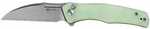 SENCUT Knife WATAUGA 3.48" Natural G10/STNWSH Button Lock