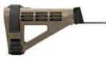SB Tactical SBM47-01-SB AK Brace Elasto-Polymer Black 11.6" L x 1.6" W