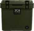 K2 COOLERS Summit Series 30 Qt Duck Boat Green W/ Wheels