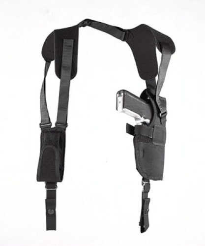 Uncle Mikes 75021 Pro Pack Vertical Shoulder 4" Med/Intermediate DA Nylon Black