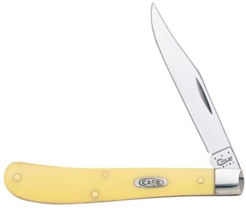 Case Knife Yellow Handle Barehead Slimline Trapper