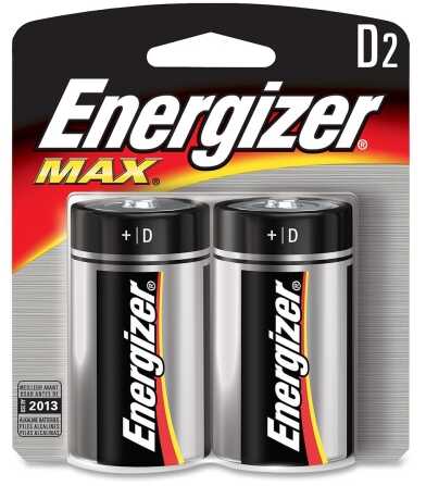 Energizer Max Batteries D 2Pk