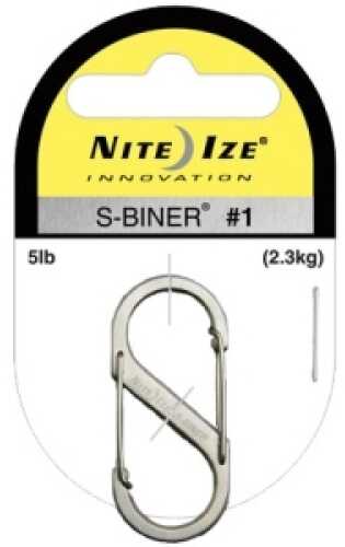 Nite Ize Size 1 S-Biners Black 2 Pack