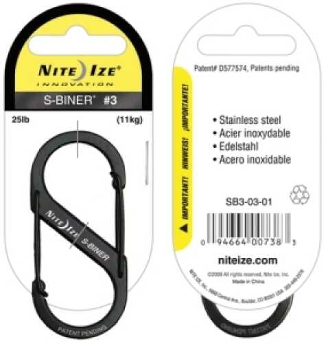 Nite Ize S-Biner Size 3 Black