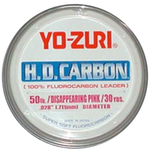 Yozuri HD Fluorocarbon Leader 30Yd 180Lb Disappearing Pink Md#: HD180LbDP