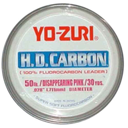 Yozuri HD Fluorocarbon Leader 30Yd 40Lb Disappearing Pink Md#: HD40LbDP