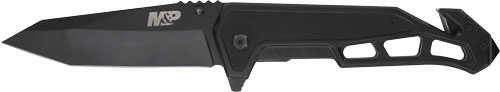 Smith & Wesson Knives 1160826 M&P Body Guard Folding Plain Black 8Cr13MoV SS Blade 5.26" Steel/G10 Handle Includes