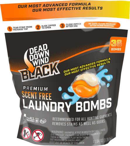 DDW Black Premium Laundry BOMBS 36CT