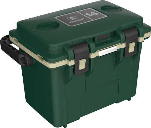 Pelican COOLERS IM 14 Quart Hunter Green/Tan  Dry Storage