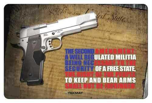 TEKMAT Armorers Bench Mat 11"X17" 2Nd AMMENDMENT