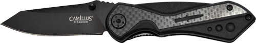 CAMILLUS Machine Folding Knife 2.78" SS Blade Carbon Fiber Bl