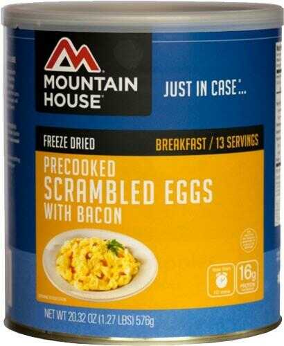 Mountain House #10 Can SCRAMBLED EGGS W/ Bacon 13 SEV