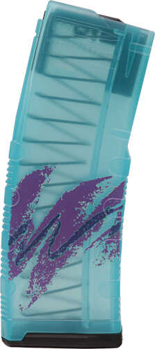 Amend2 AR-15 Magazine 5.56X45 30Rd Poly MODC Teal Jazz