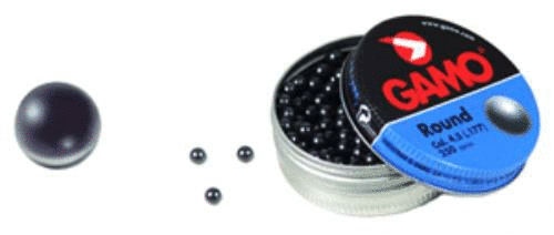 Gamo .177 Lead ROUNDBALL BB'S 19 GRAINS 250Pk Tin