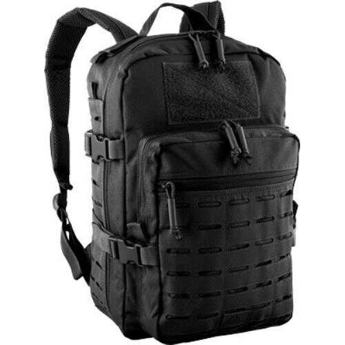 Red Rock TRANSPORTER Day Pack Black W/Laser-Cut MOLLE Webb