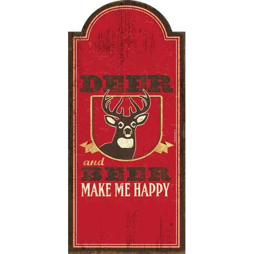 Open Road BRANDS Bottle Opener Sign Deer And Beer 6"X13"
