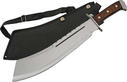 Szco Rite Edge 13.5" Wood Bully Machete Ss Blade With Sheeth