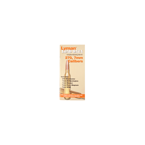 Lyman Load Data Book .270 .7MM Mag 72 PAGES