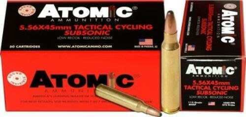 5.56mm Nato 112 Grain Soft Point Round Nose 50 Rounds Atomic Ammunition