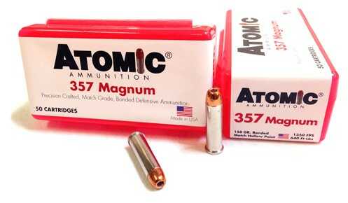 357 Mag 158 Grain Hollow Point 50 Rounds Atomic Ammunition Magnum