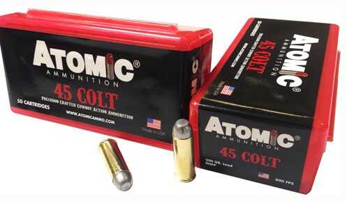 45 Colt 200 Grain Lead 50 Rounds Atomic Ammunition