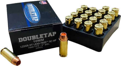 DOUBLETAP 10MM 125Gr SC-HP Lead Free 20Rd 50Bx/Cs
