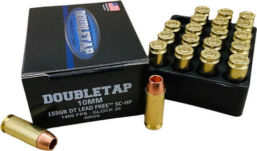DOUBLETAP 10MM 155Gr SC-HP Lead Free 20Rd 50Bx/Cs