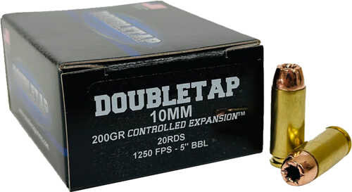 DOUBLETAP 10MM 200Gr JHP Controlled Exp. 20Rd 50Bx/Cs