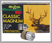 12 Gauge 2-3/4" Slug 1-1/8 oz 5 Rounds Brenneke Shotgun Ammunition