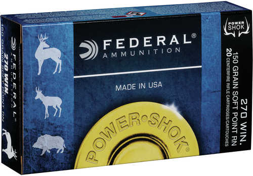 270 Win 150 Grain Soft Point 20 Rounds Federal Ammunition 270 Winchester