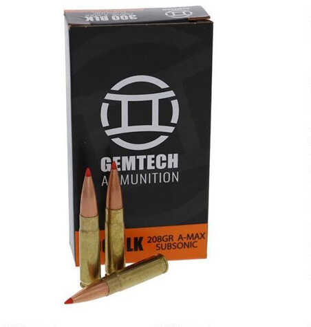 300 AAC Blackout 208 Grain Polymer Tip Rounds Gemtech Ammunition