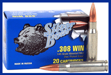 308 Win 145 Grain Full Metal Jacket 20 Rounds BEAR Ammunition 308 Winchester